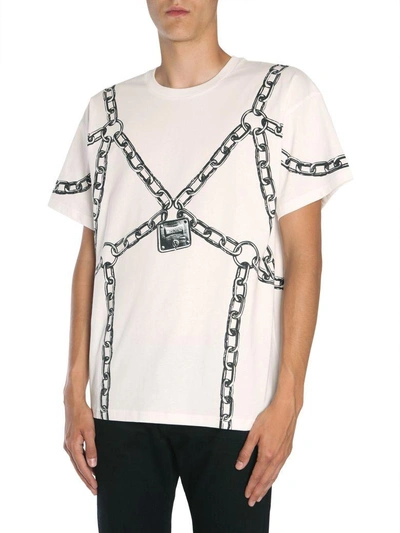 Shop Moschino Oversize Fit T-shirt In Bianco