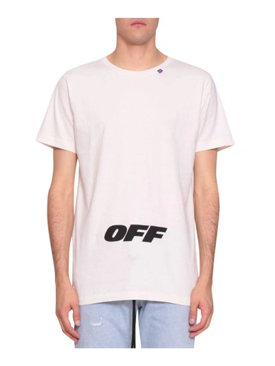 Shop Off-white Wing Cotton T-shirt In Bianco