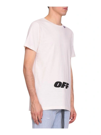 Shop Off-white Wing Cotton T-shirt In Bianco