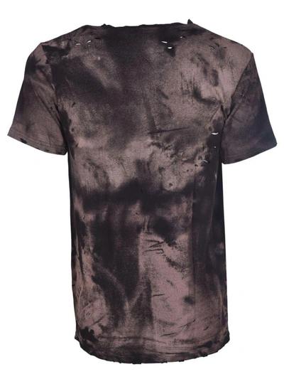 Shop Balmain Printed T-shirt In Black