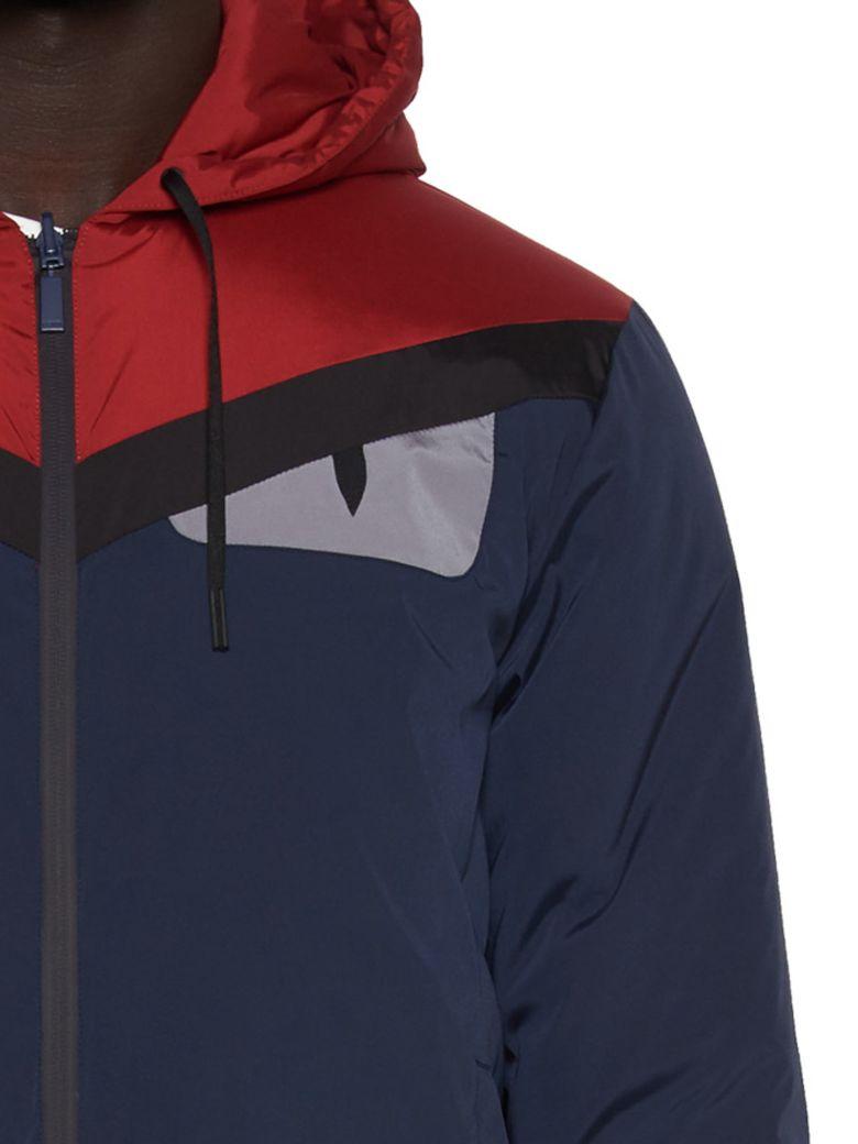 Fendi Monster Eyes Puffer Jacket In Blue ModeSens