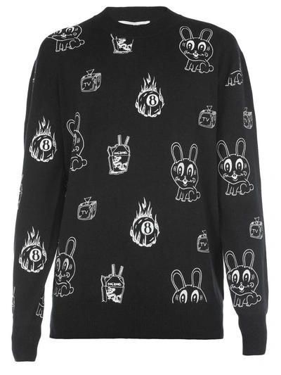 Shop Mcq By Alexander Mcqueen Cotton Sweater In Darkest Black