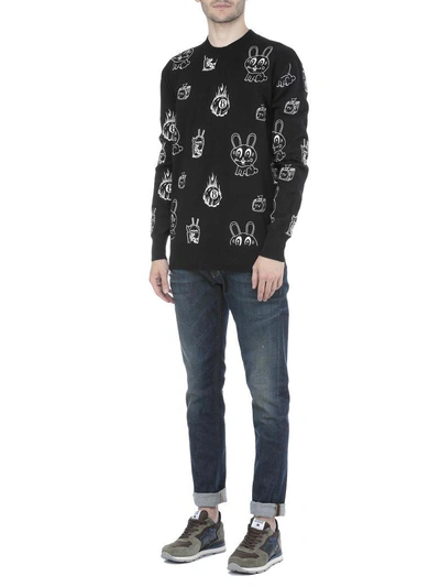 Shop Mcq By Alexander Mcqueen Cotton Sweater In Darkest Black