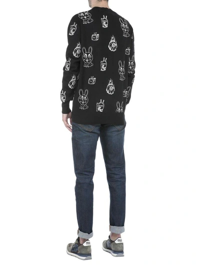 Shop Mcq By Alexander Mcqueen Cotton Sweater In Darkest Black