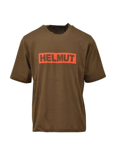 Shop Helmut Lang Boxed Logo T-shirt Green