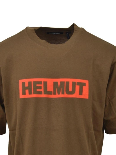 Shop Helmut Lang Boxed Logo T-shirt Green