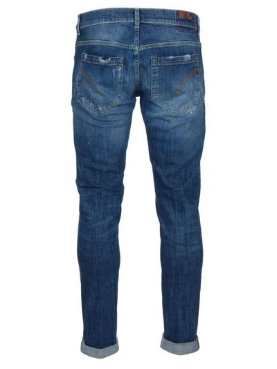 Shop Dondup George Cotton Jeans In Blue