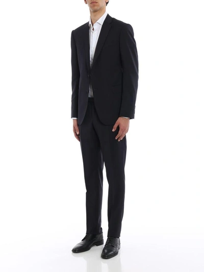 Shop Emporio Armani Suit In Notte