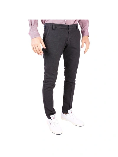Shop Entre Amis Cotton Blend Trousers In Anthracite