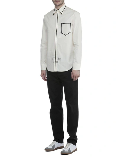 Shop Maison Margiela Cotton Shirt In Cream