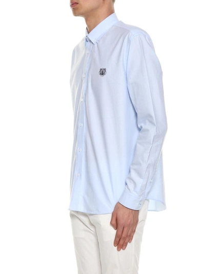 Shop Kenzo Shirt In Blu Chiaro