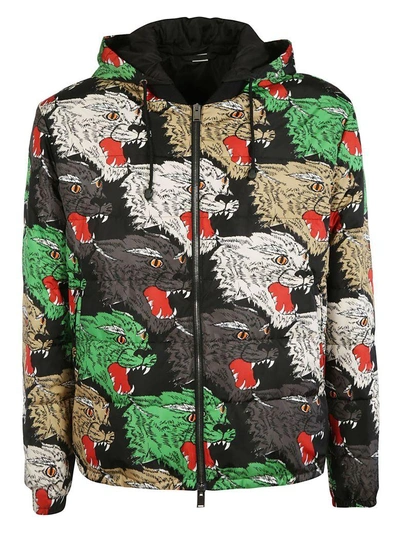 Shop Gucci Angry Cat Hoodie In Multicolor