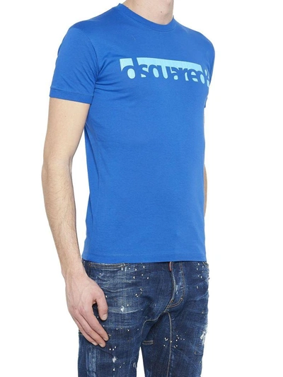 Shop Dsquared2 T-shirt In Blue