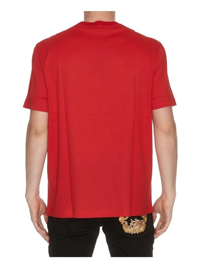 Shop Versace Logo Vintage T-shirt In Red