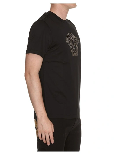 Shop Versace Medusa T-shirt In Black