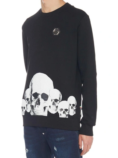 Shop Philipp Plein 'skulls' Sweatshirt In Black