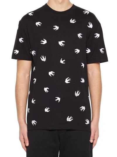 Shop Mcq By Alexander Mcqueen Mcq Alexander Mcqueen 'swallow' T-shirt In Black