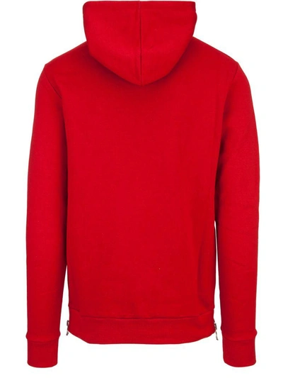 Shop Balmain Paris Sweatshirt In Rosso