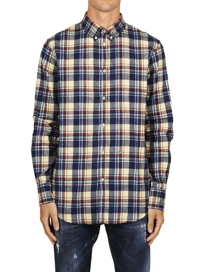 Shop Dsquared2 Checked Shirt In Fantasia
