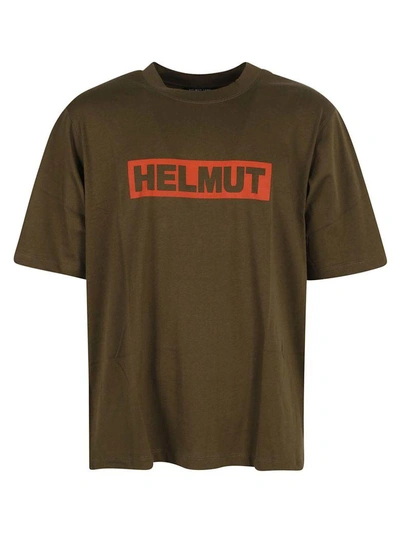 Shop Helmut Lang Logo Print T-shirt In Army