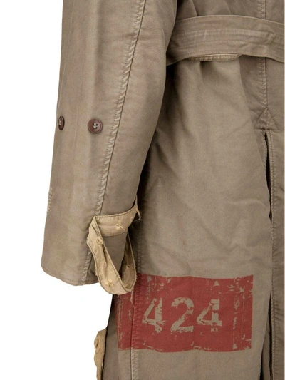 Shop Alpha Industries 424 X Alpha X Slam Jam Trench In Military