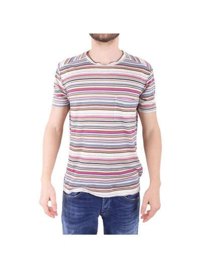 Shop Daniele Fiesoli Linen T-shirt In Multicolor