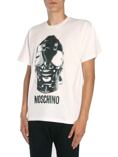Shop Moschino Oversize Fit T-shirt In Bianco