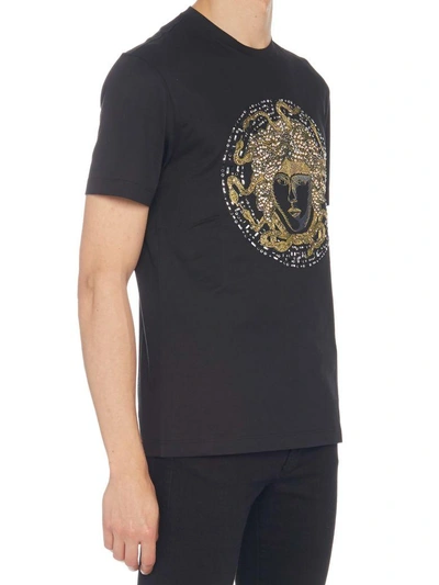 Shop Versace 'medusa' T-shirt In Black