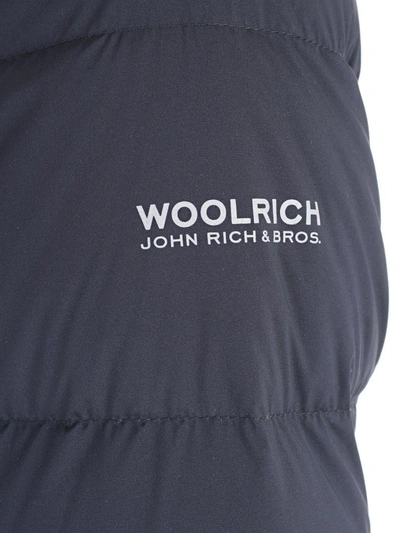 Shop Woolrich Sierra Padded Jacket In Melton Blue