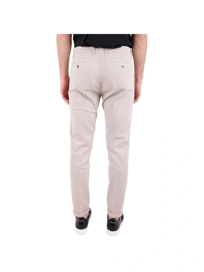 Shop Re-hash Re Hash Cotton Blend Trousers In Stone