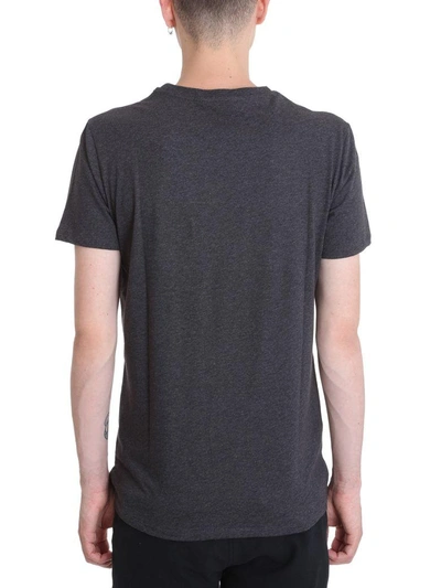 Shop Balmain Grey Cotton T-shirt