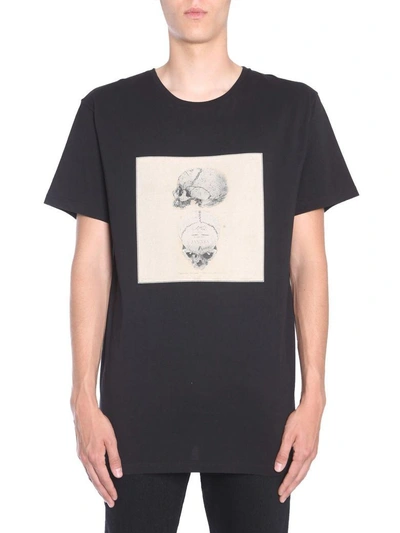 Shop Alexander Mcqueen Skull Printed T-shirt In Nero