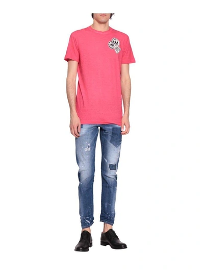Shop Dsquared2 Cotton T-shirt In Rosso