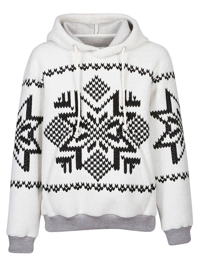 Shop Maison Margiela Star Embroidered Hoodie In Fantasia