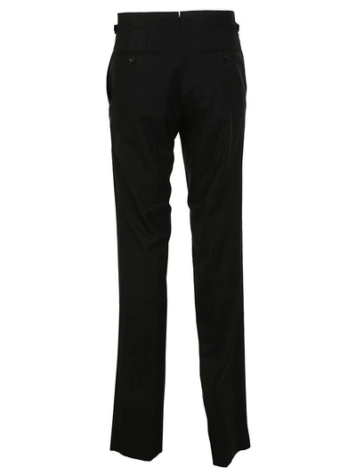 Shop Tom Ford Tailored Straight-leg Trousers In Black Black