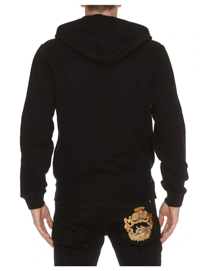 Shop Versace Medusa Hoodie In Black