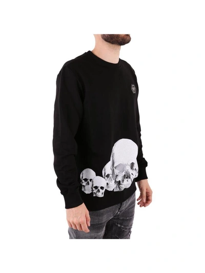Shop Philipp Plein Skulls" Cotton Sweatshirt" In Black