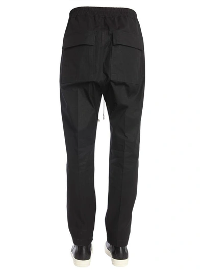 Shop Rick Owens Long Astaires Trousers In Nero