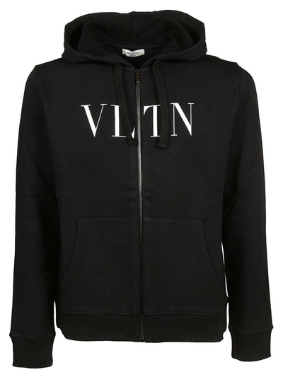 Shop Valentino Vltn Logo Print Hoodie