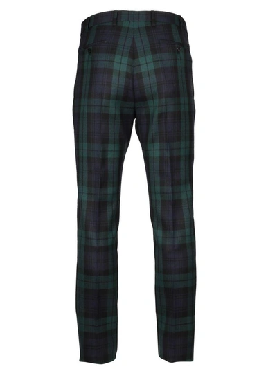 Shop Valentino Tartan Trousers In V15