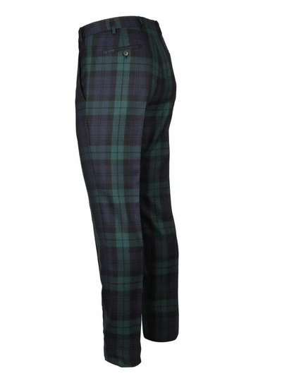 Shop Valentino Tartan Trousers In V15