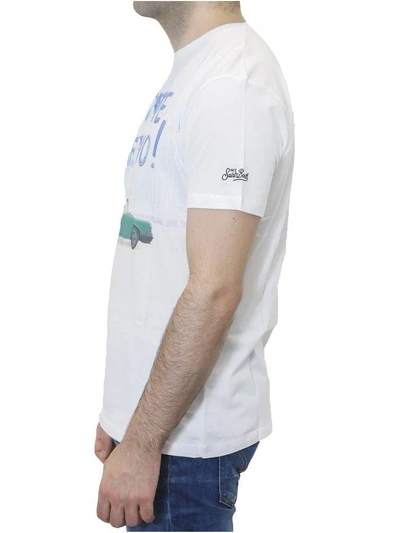 Shop Mc2 Saint Barth - Printed T-shirt In White