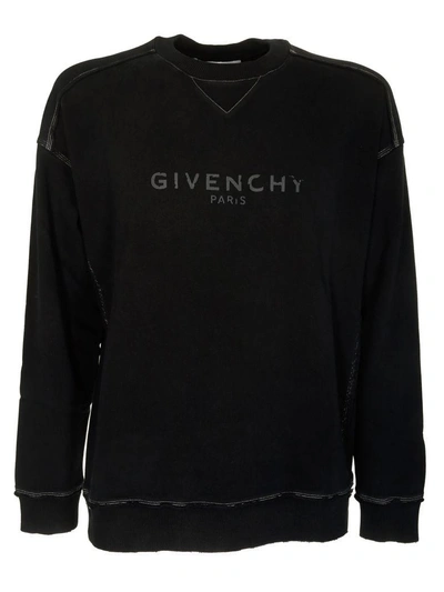 Shop Givenchy Blurred Logo Sweatshirt