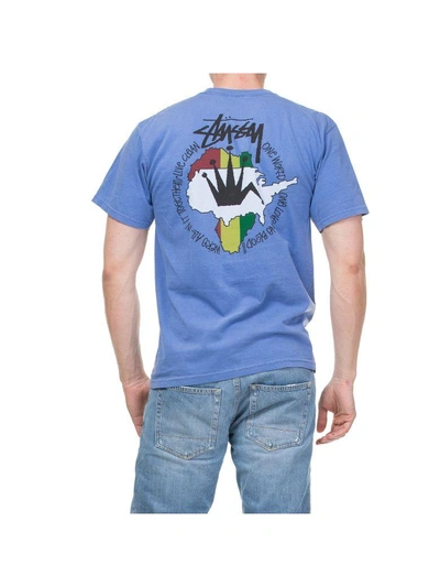 Shop Stussy T-shirt In Blue