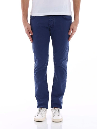 Shop Jacob Cohen Slim-fitted Jeans In Blue