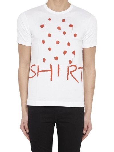 Shop Comme Des Garçons Shirt T-shrit In White