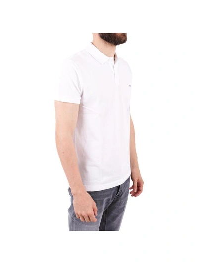 Shop Etro Piqué Cotton Polo Shirt In White