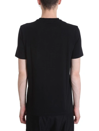 Shop Neil Barrett Man-tastic Black Cotton T-shirt