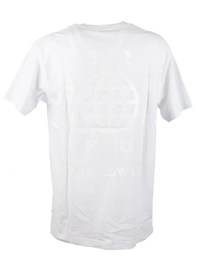 Shop Sankuanz World Wide T-shirt In Bianco