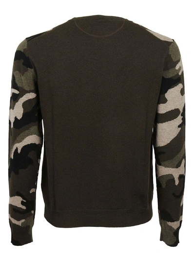 Shop Valentino Vltn Camouflage Sweater In Fcamou Army